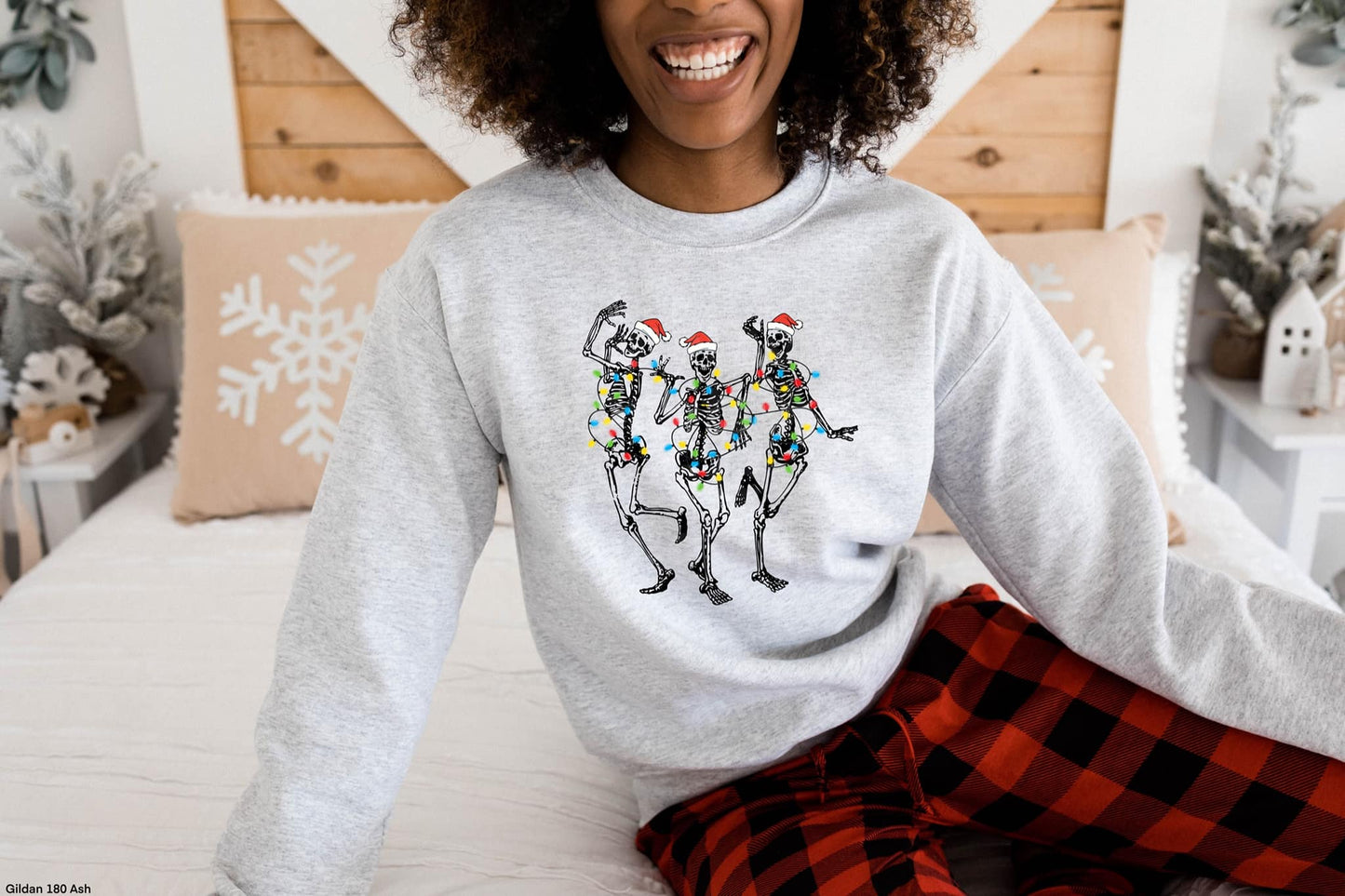 READY TO SHIP - Dancing Christmas Skellies Sweatshirt