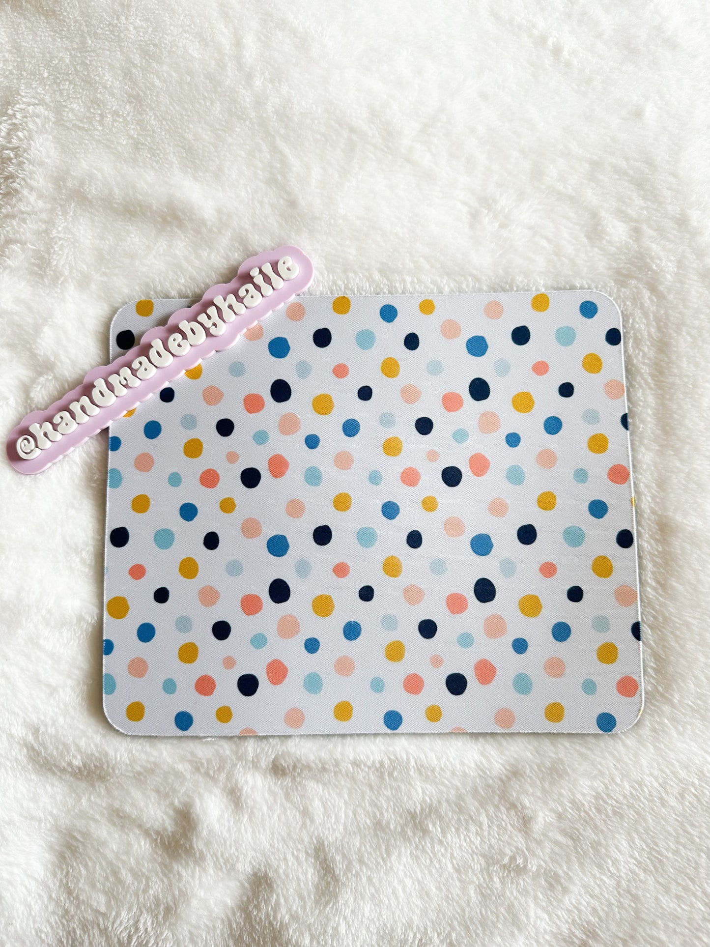 Sunny Days Polka Dot Mouse Pad