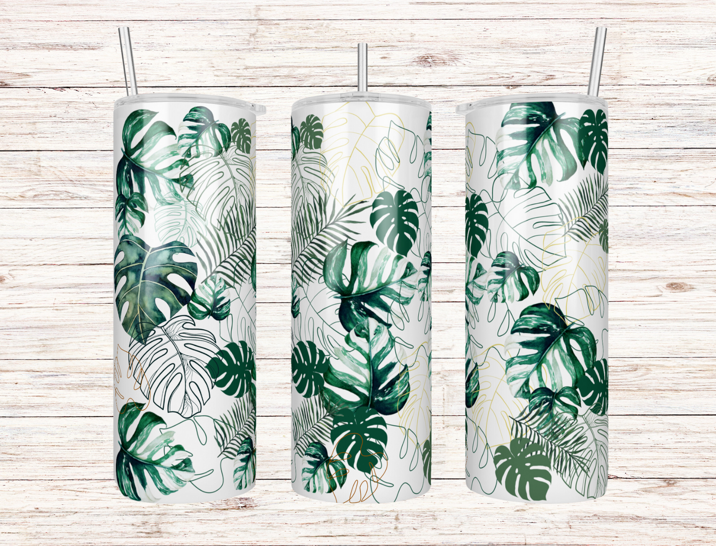 Monstera Leaf Tumbler