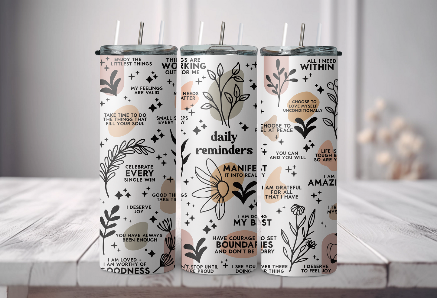 Daily Reminders Tumbler