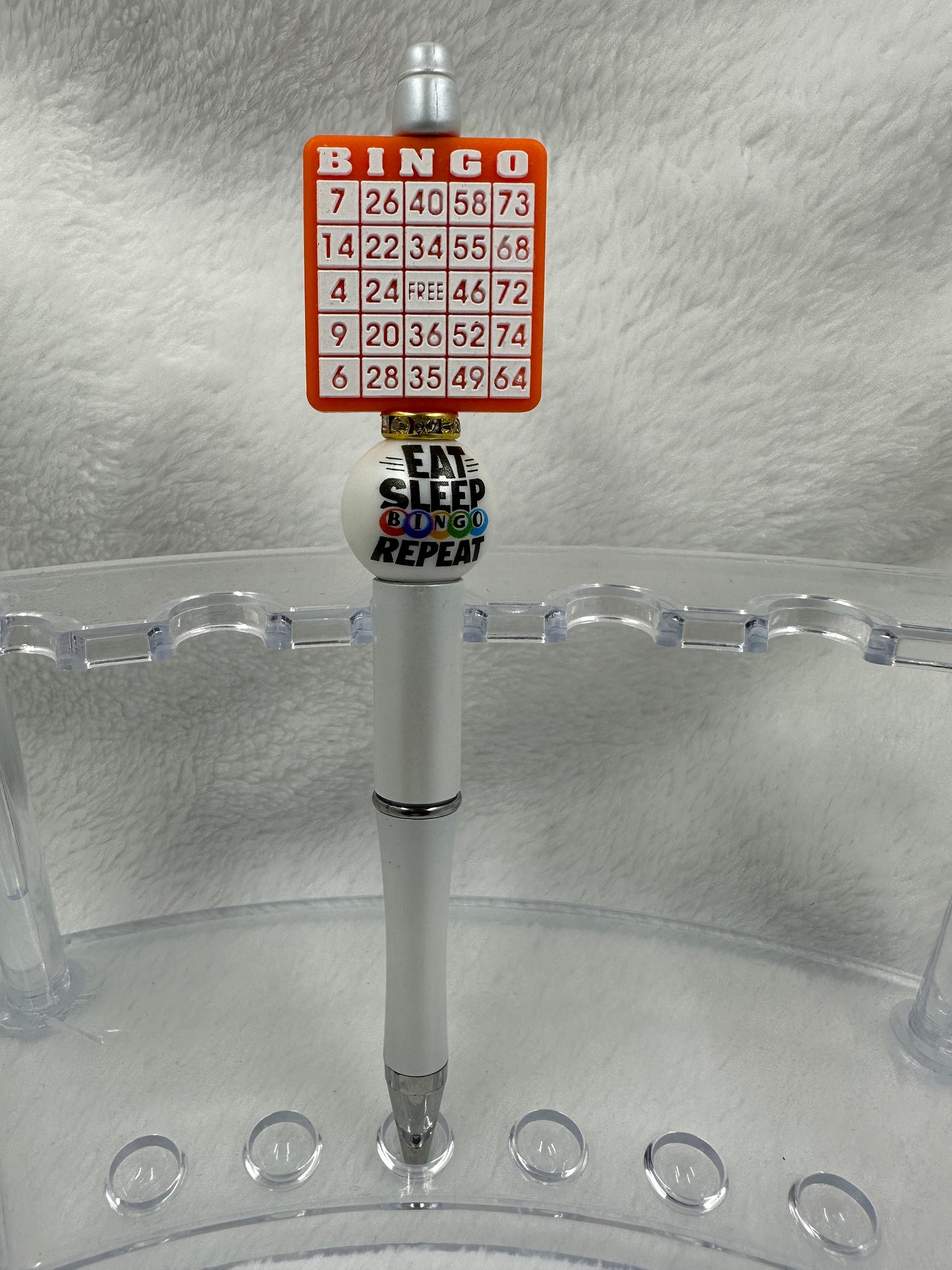 Bingo Card Beaded Pen