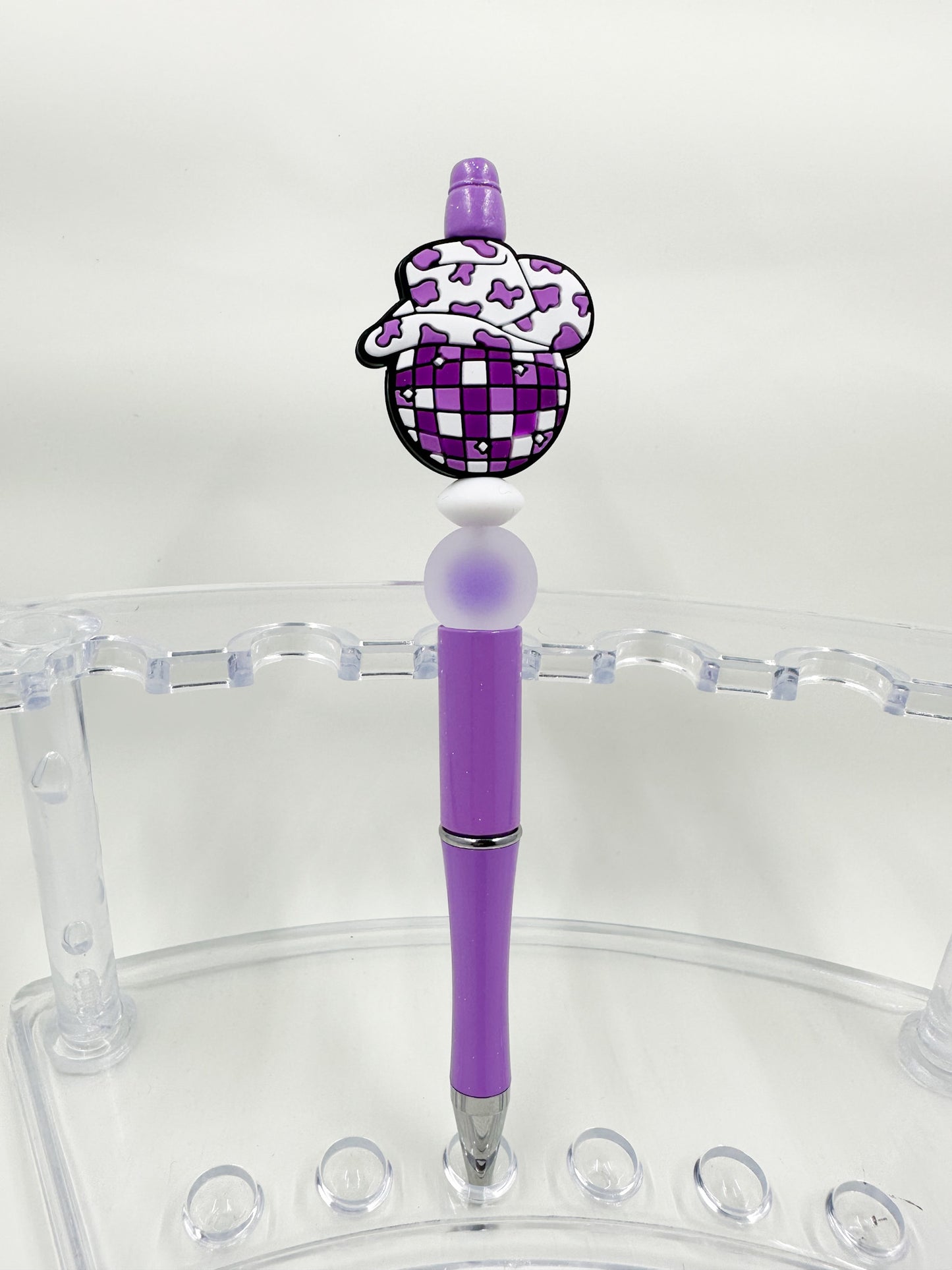 Cowboy Disco Ball Beaded Pen