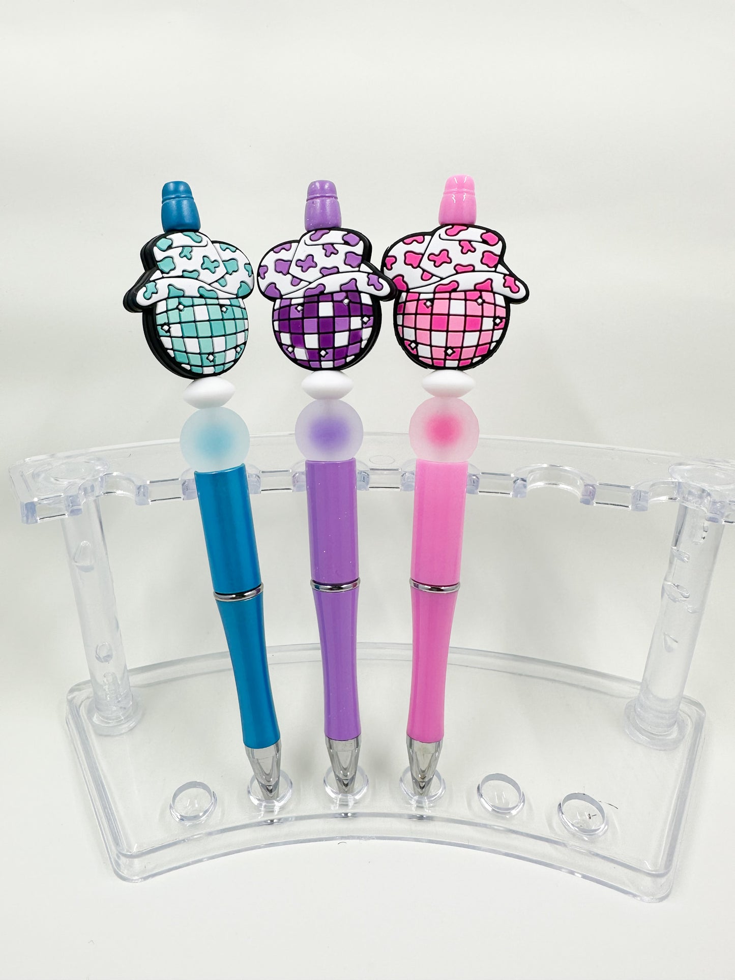Cowboy Disco Ball Beaded Pen