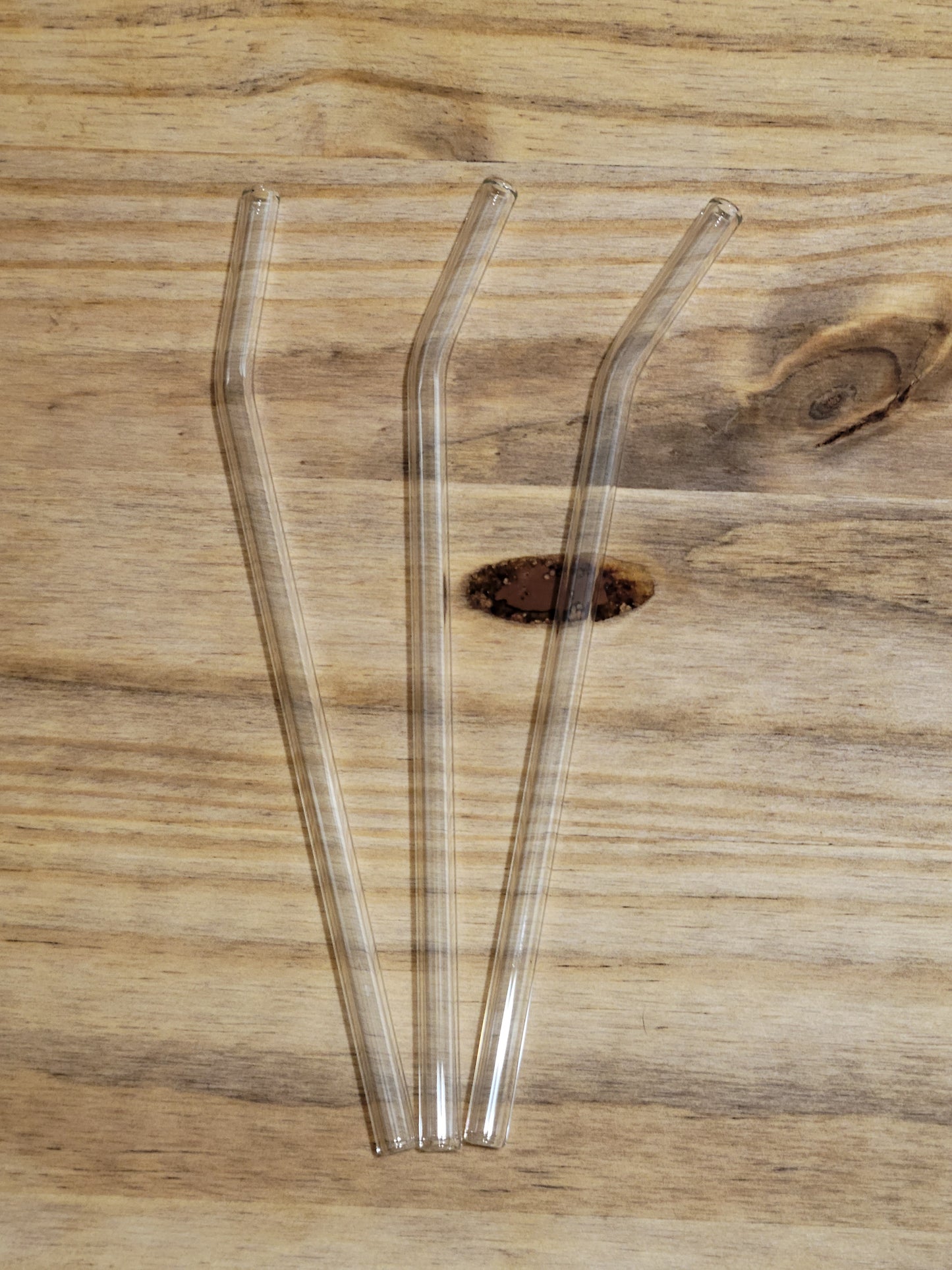 16oz Clear Glass Drinking Straw