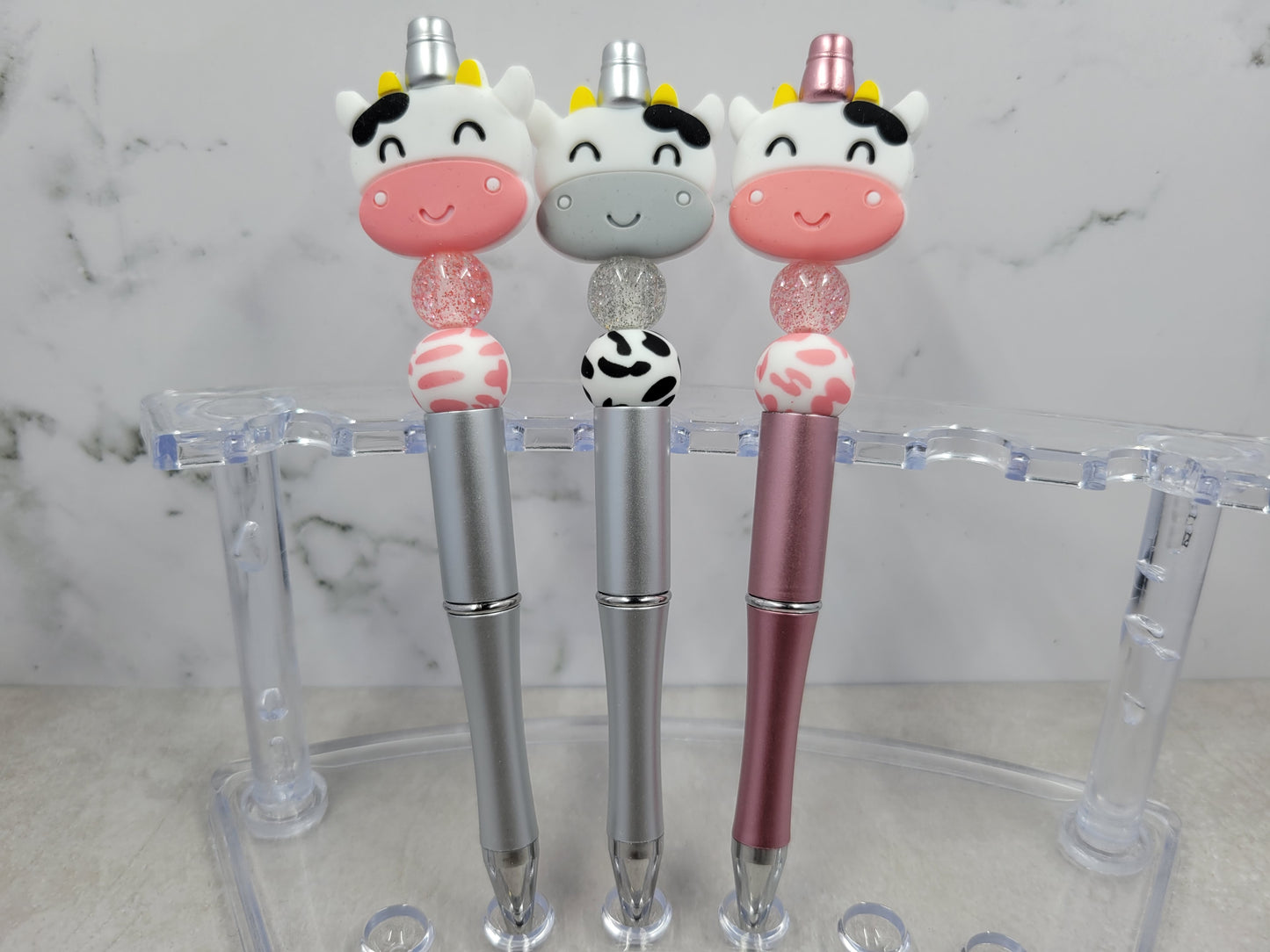 Cow Beaded Pen