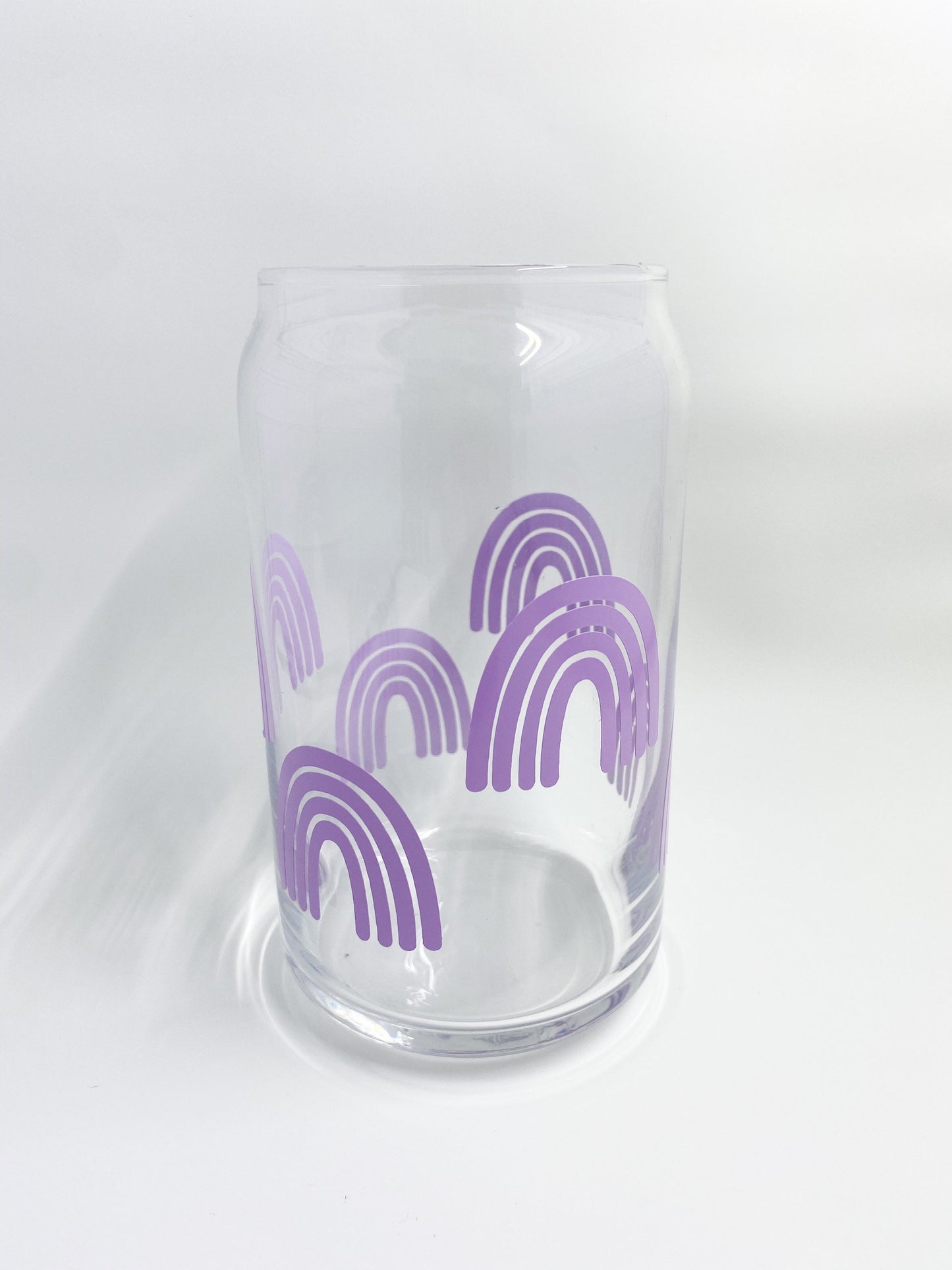 Boho Rainbow Can Glass