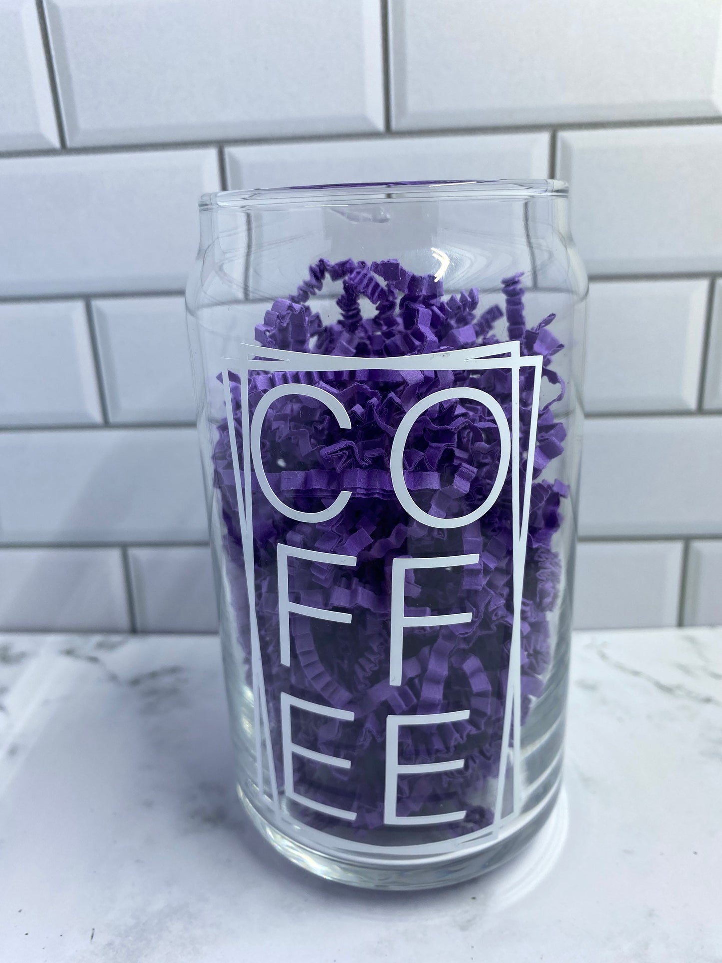 Coffee Lover Can Glass