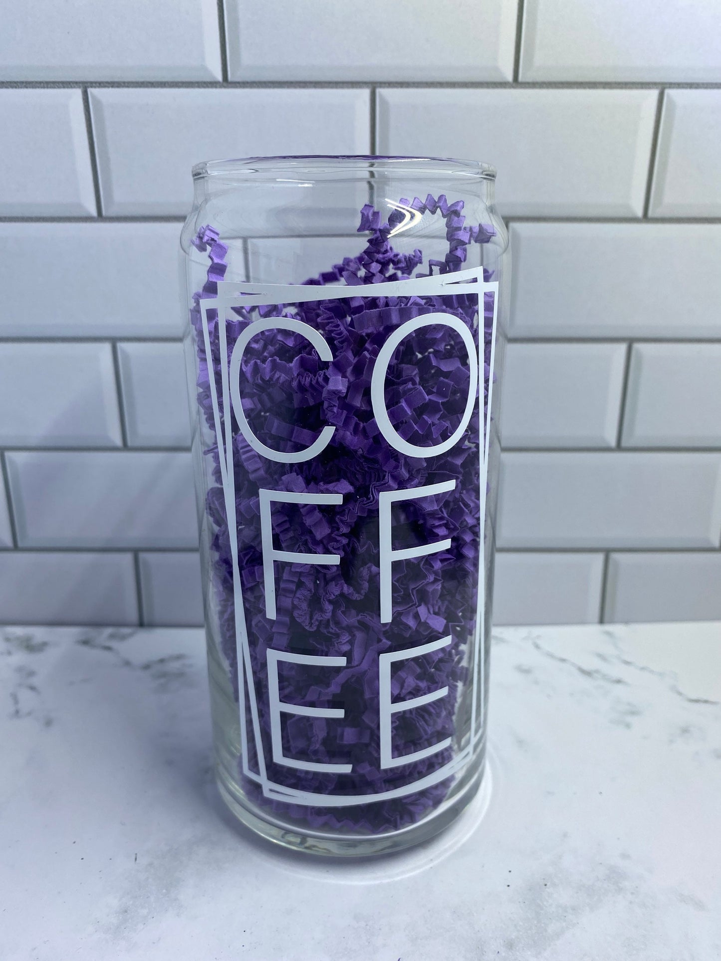 Coffee Lover Can Glass