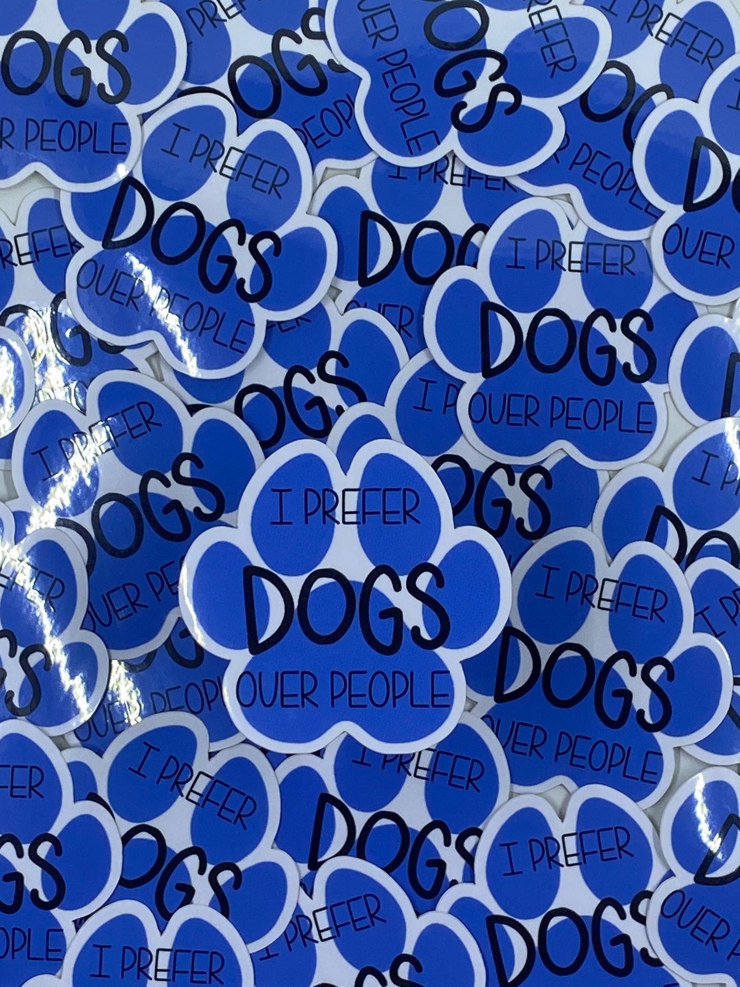 I Prefer Dogs Over People Vinyl Sticker