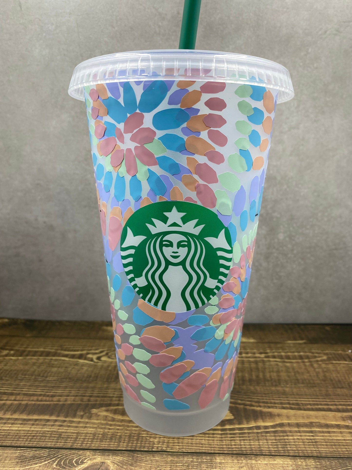 Pastel Tie Dye Reusable Tumbler