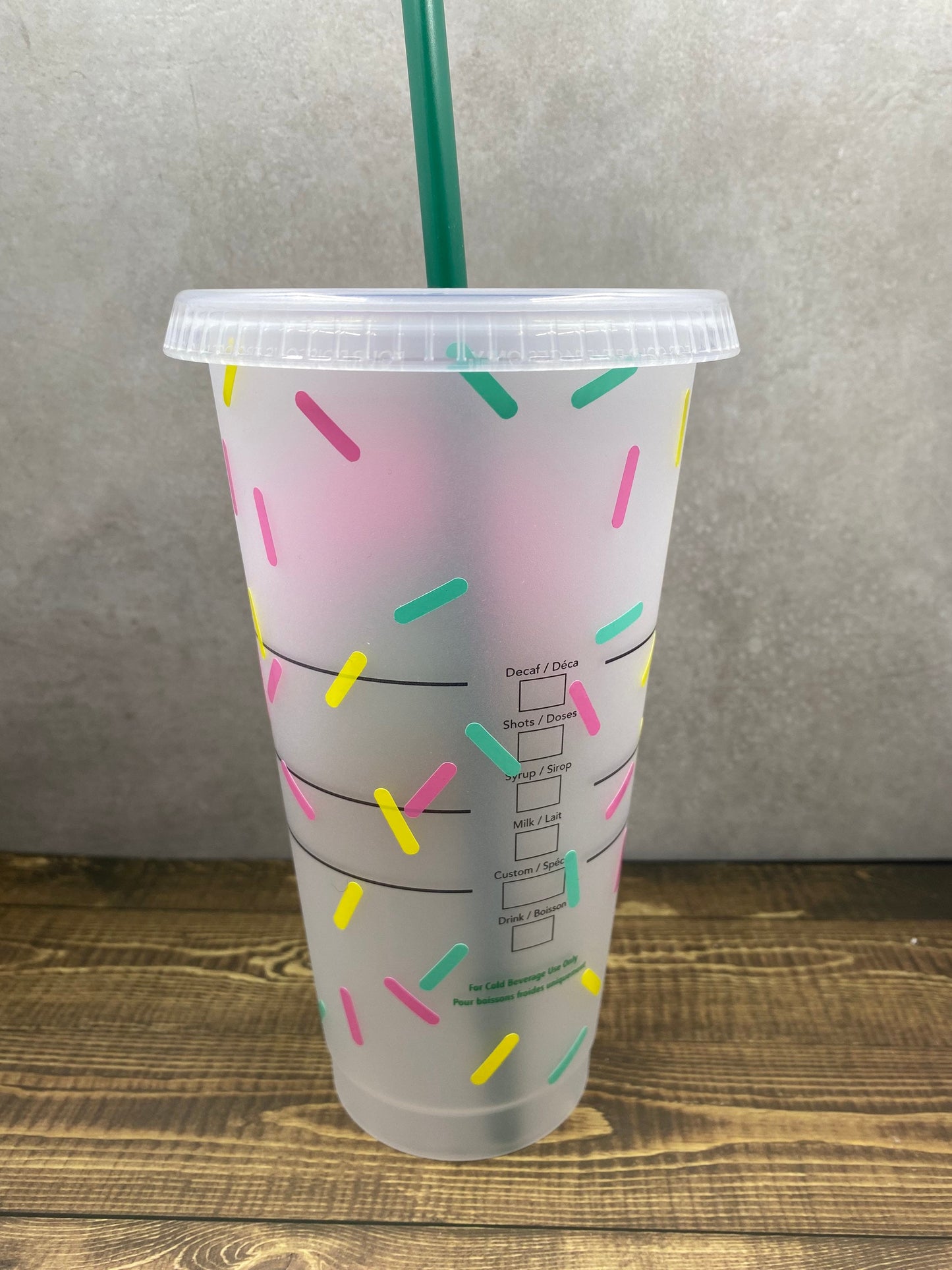 Donut & Sprinkles Reusable Tumbler