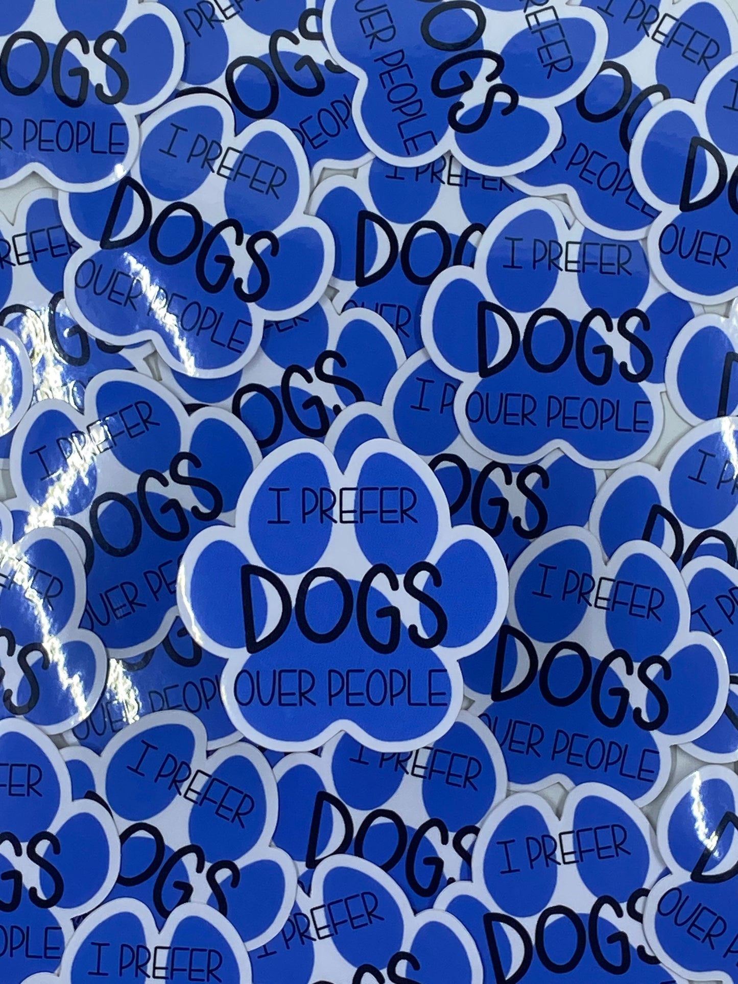 I Prefer Dogs Over People Vinyl Sticker