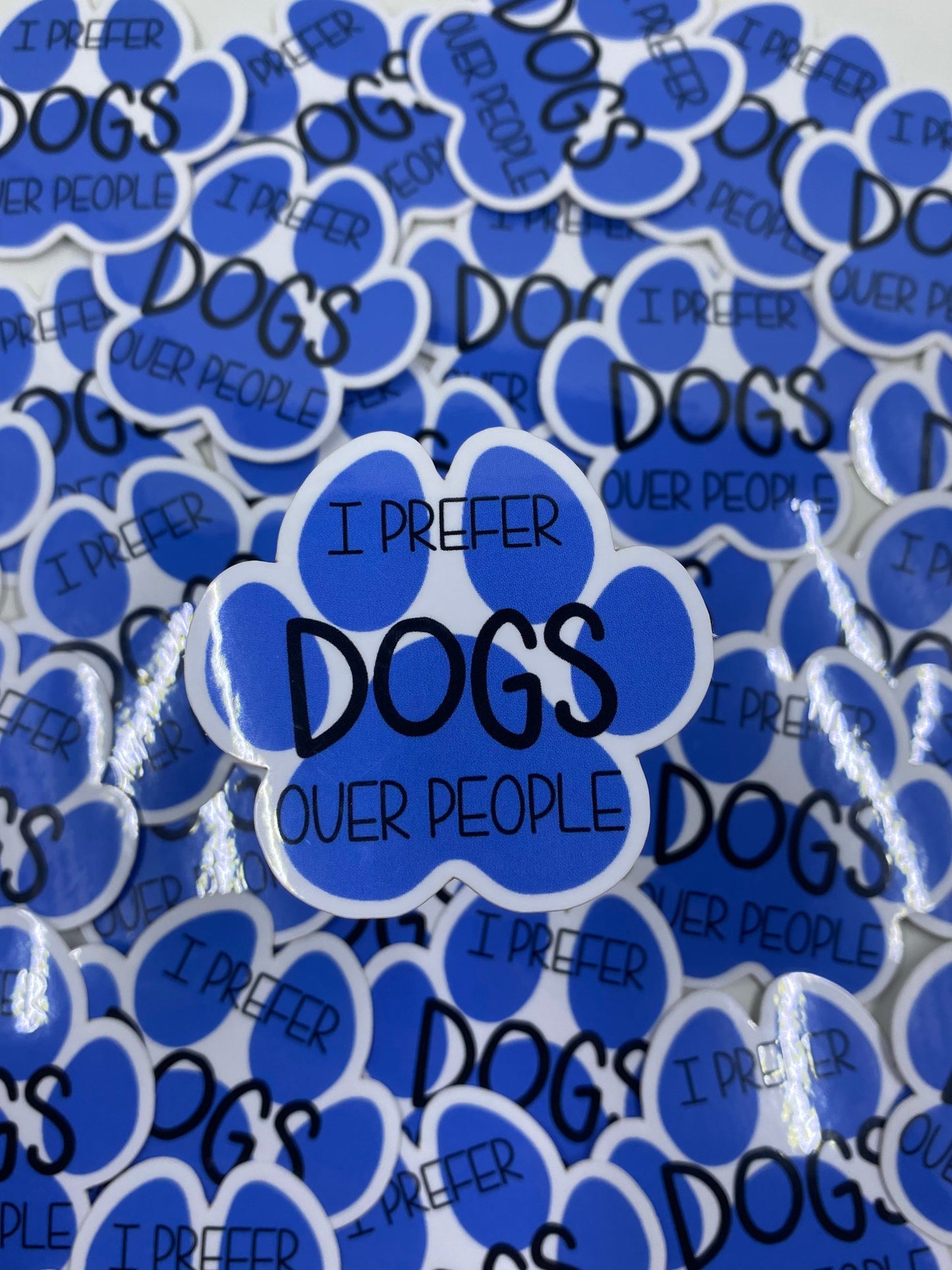 I Prefer Dogs Over People Vinyl Sticker