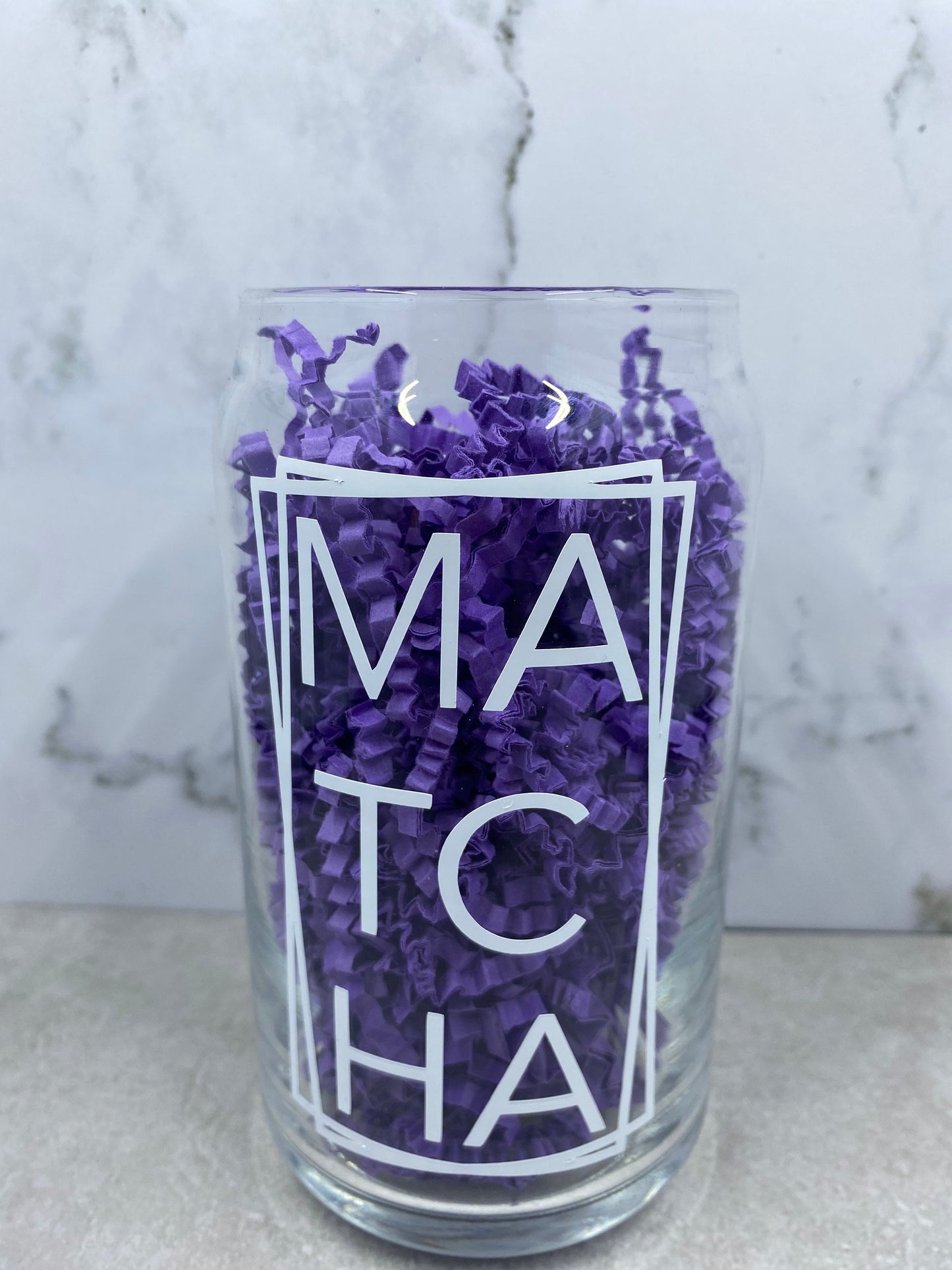 Matcha Lover Can Glass