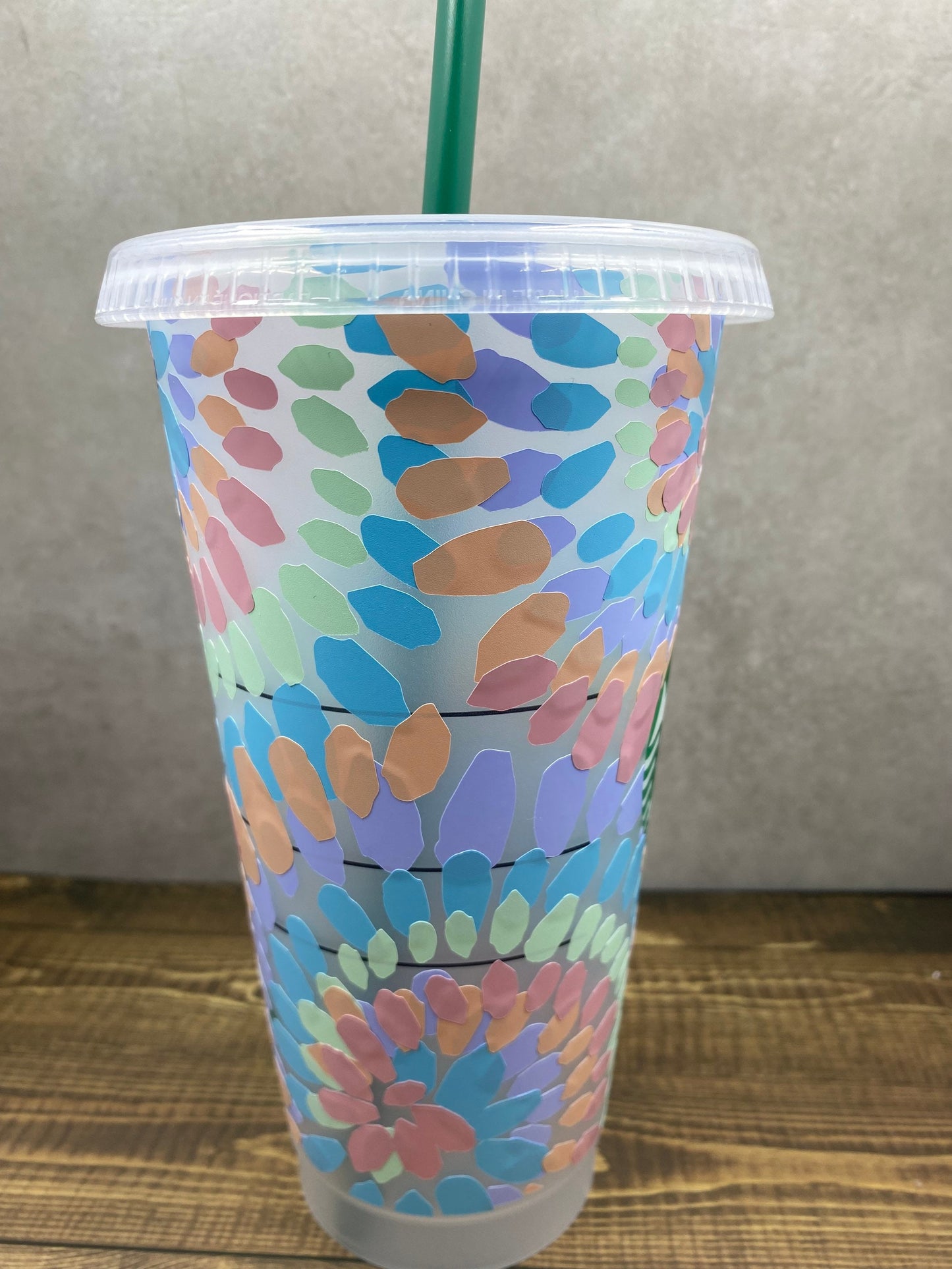 Pastel Tie Dye Reusable Tumbler