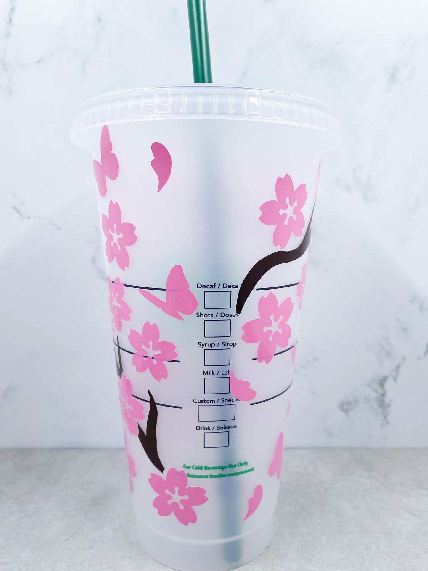 Cherry Blossom Reusable Tumbler