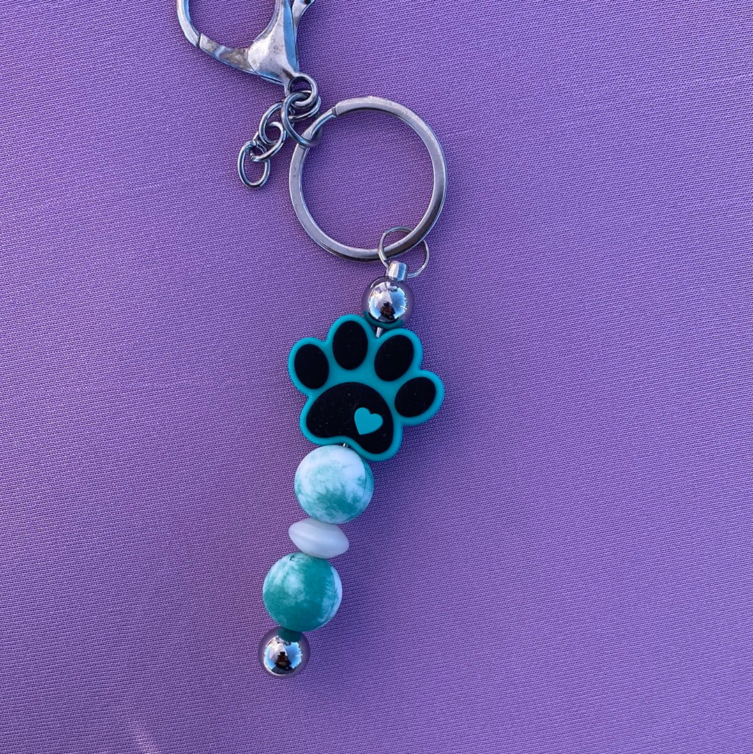 Paw Print Keychain