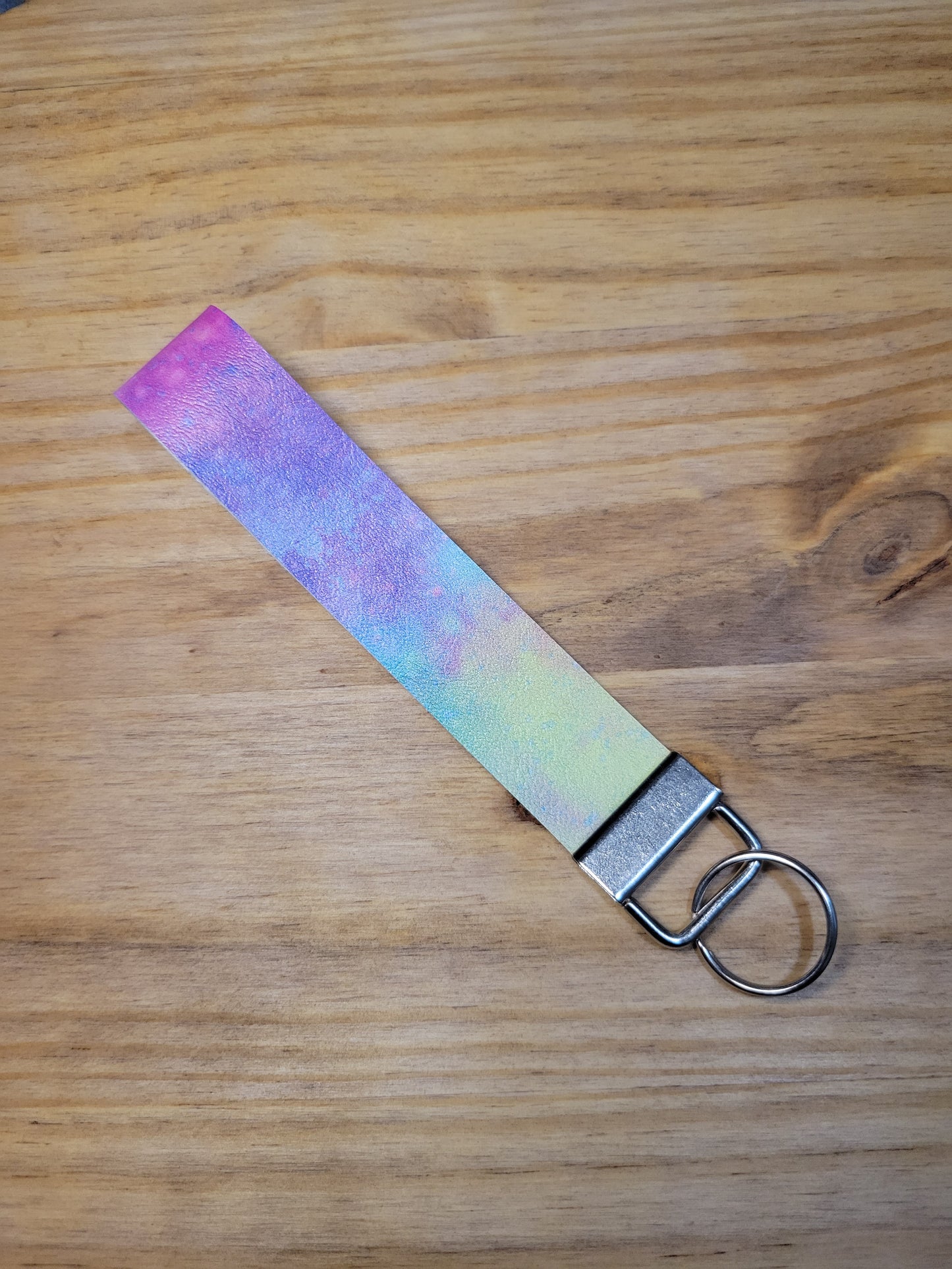 Pastel Galaxy Key Fob Wristlet