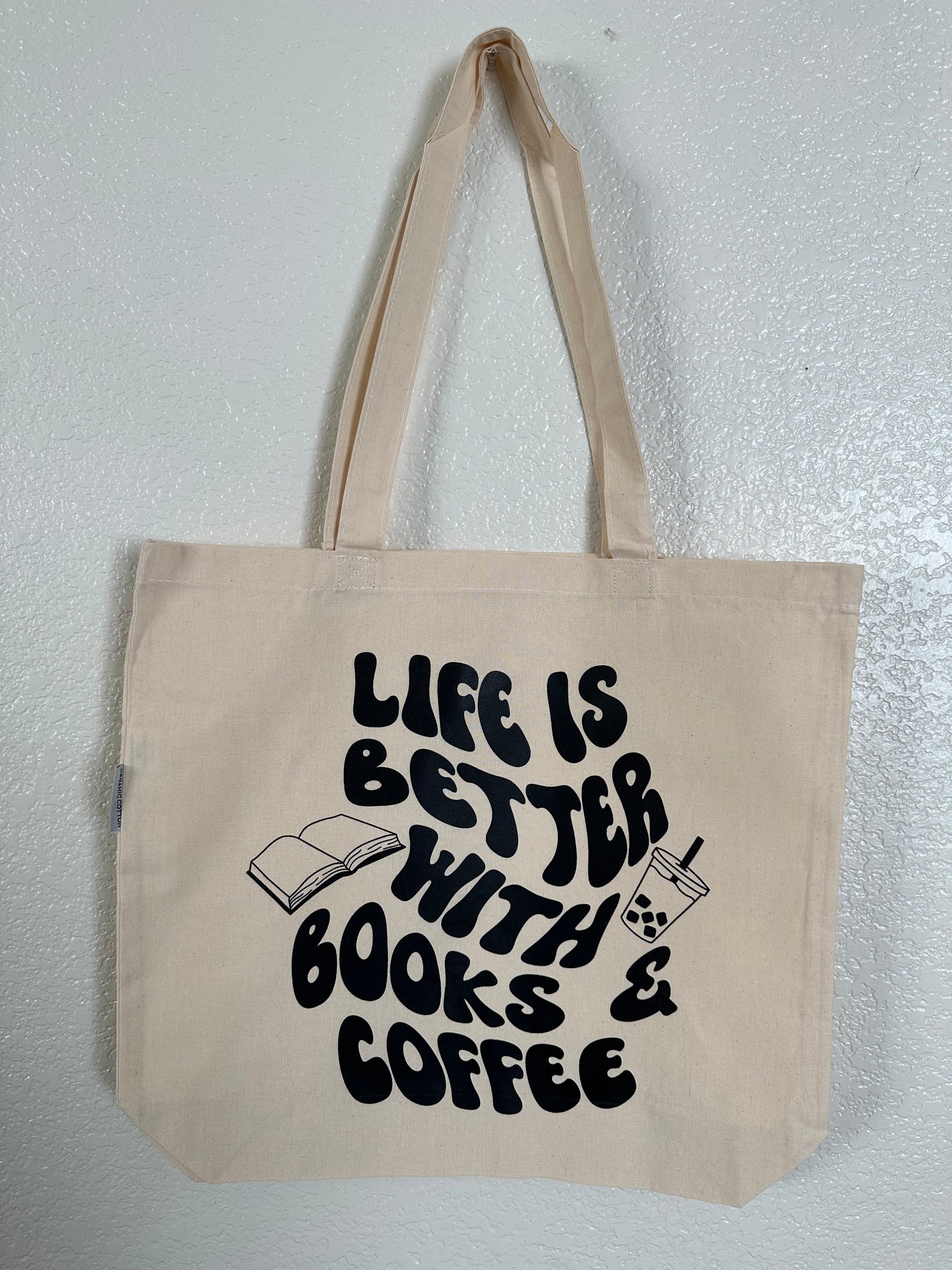 Life is Better With Books and Coffee Tote Bag