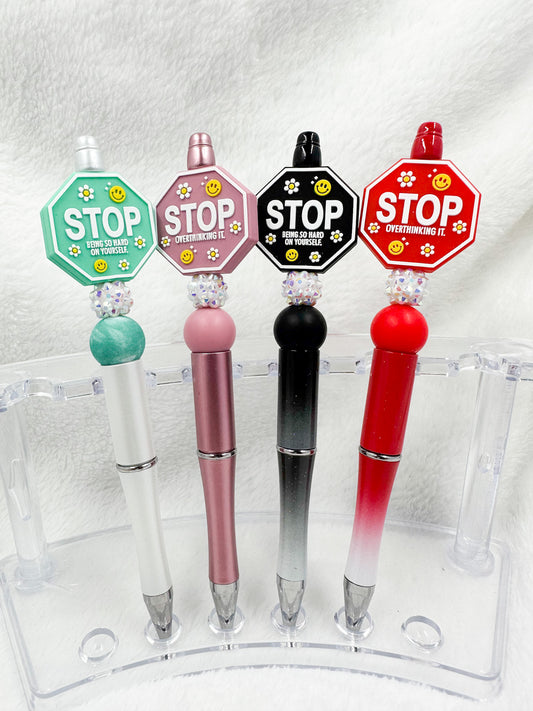 STOP Beaded Pen