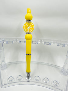 Lemon Fruit Beaded Pen