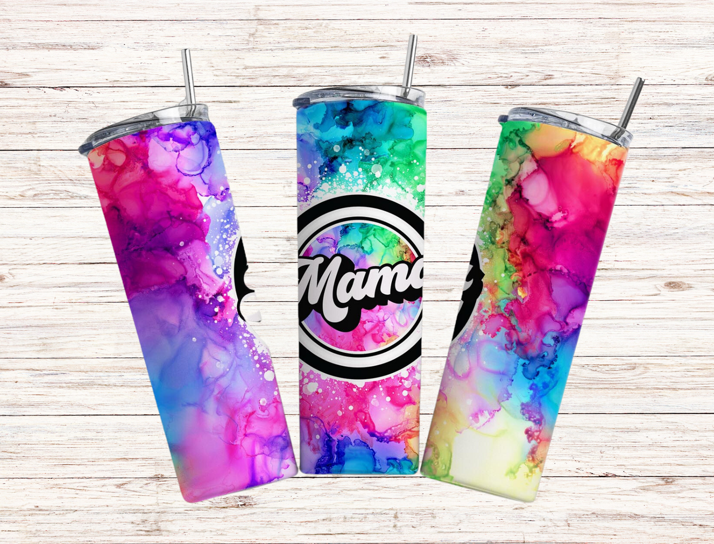 Tie Dye Mama Tumbler