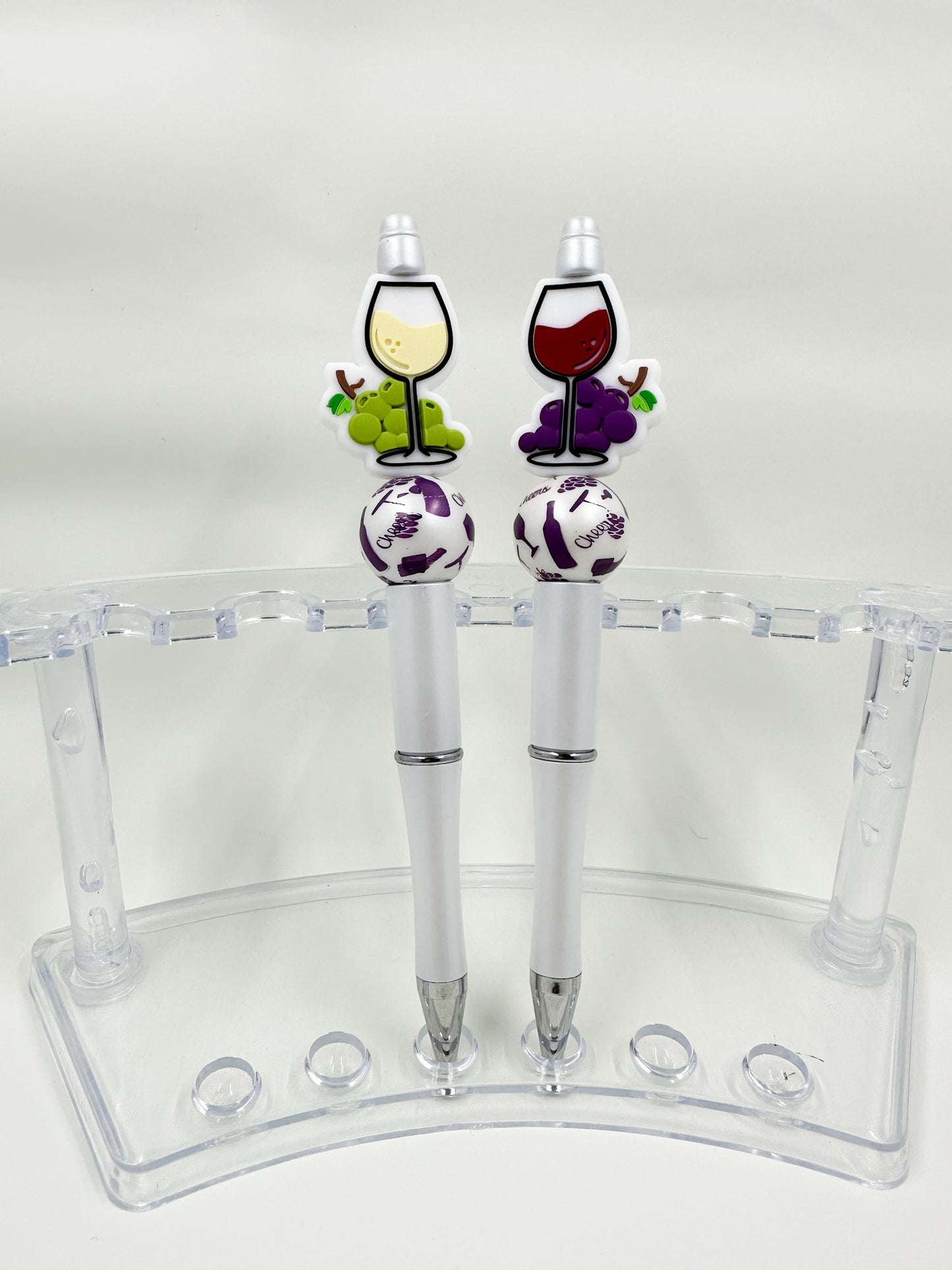 Wine Glass Beaded Pen