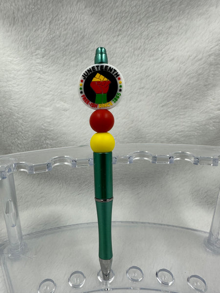 Juneteenth Beaded Pen