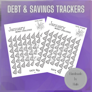 January Money Challenge Printable Tracker