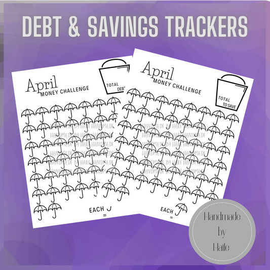 April Money Challenge Printable Tracker