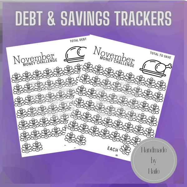 November Money Challenge Printable Tracker