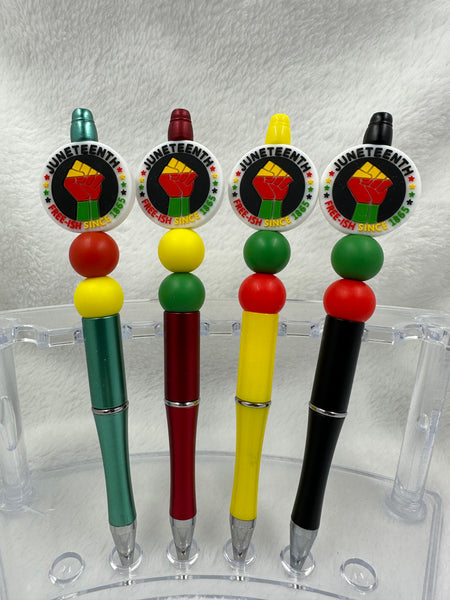 Juneteenth Beaded Pen