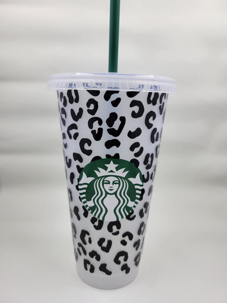 READY TO SHIP - Mystery Color Changing Leopard Print Reusable Tumbler