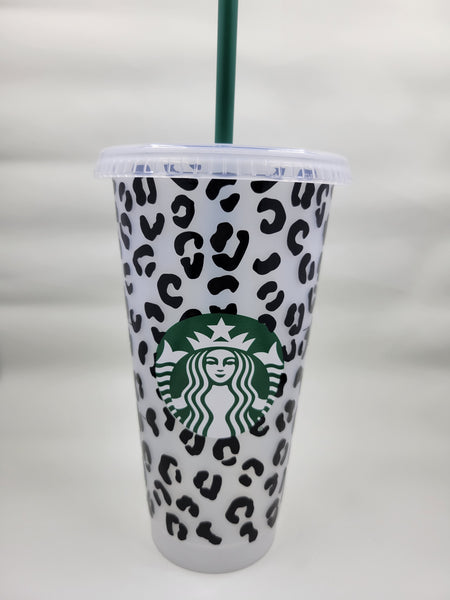 Mystery Color Changing Leopard Print Reusable Tumbler
