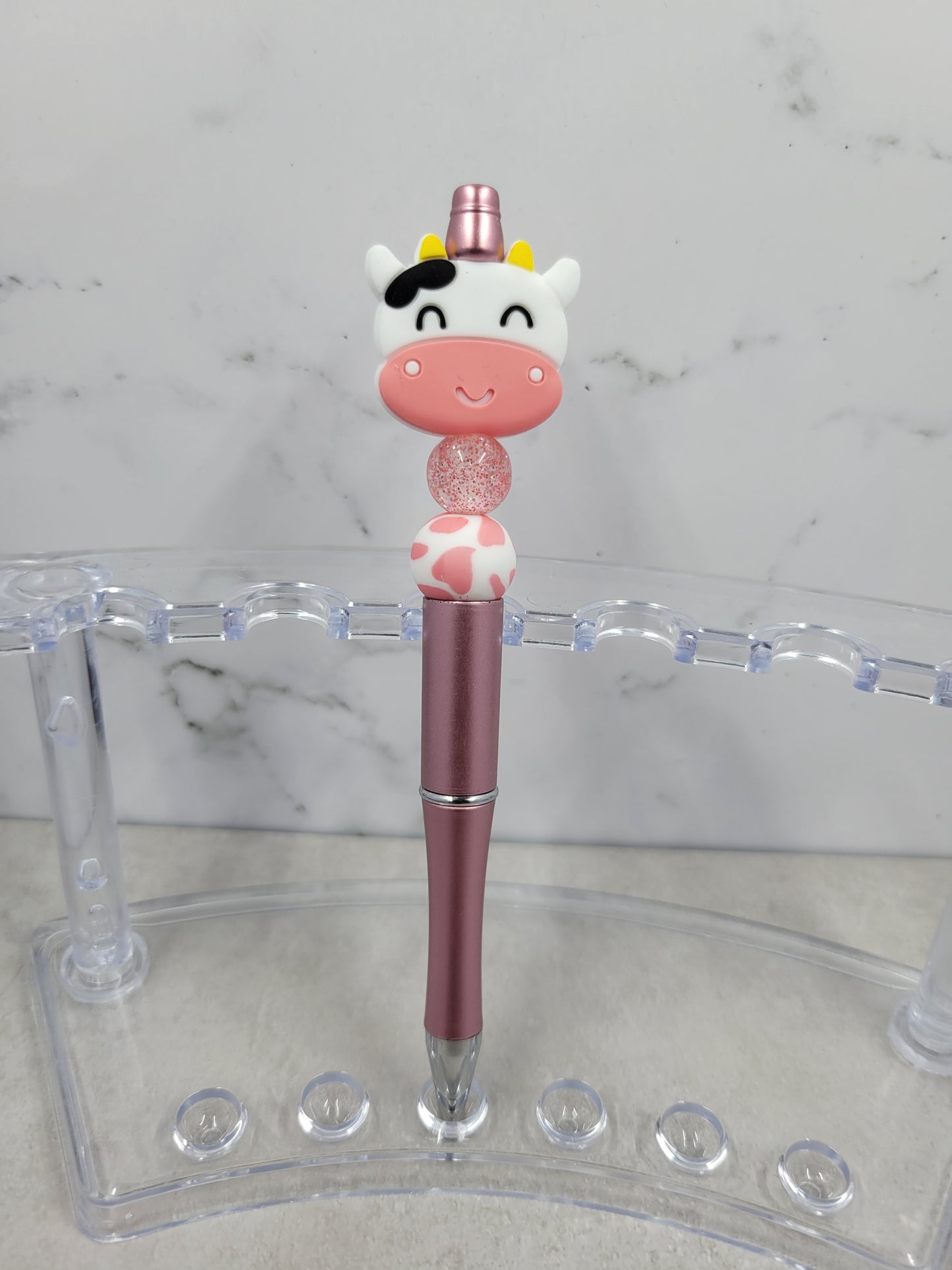 Cow Beaded Pen