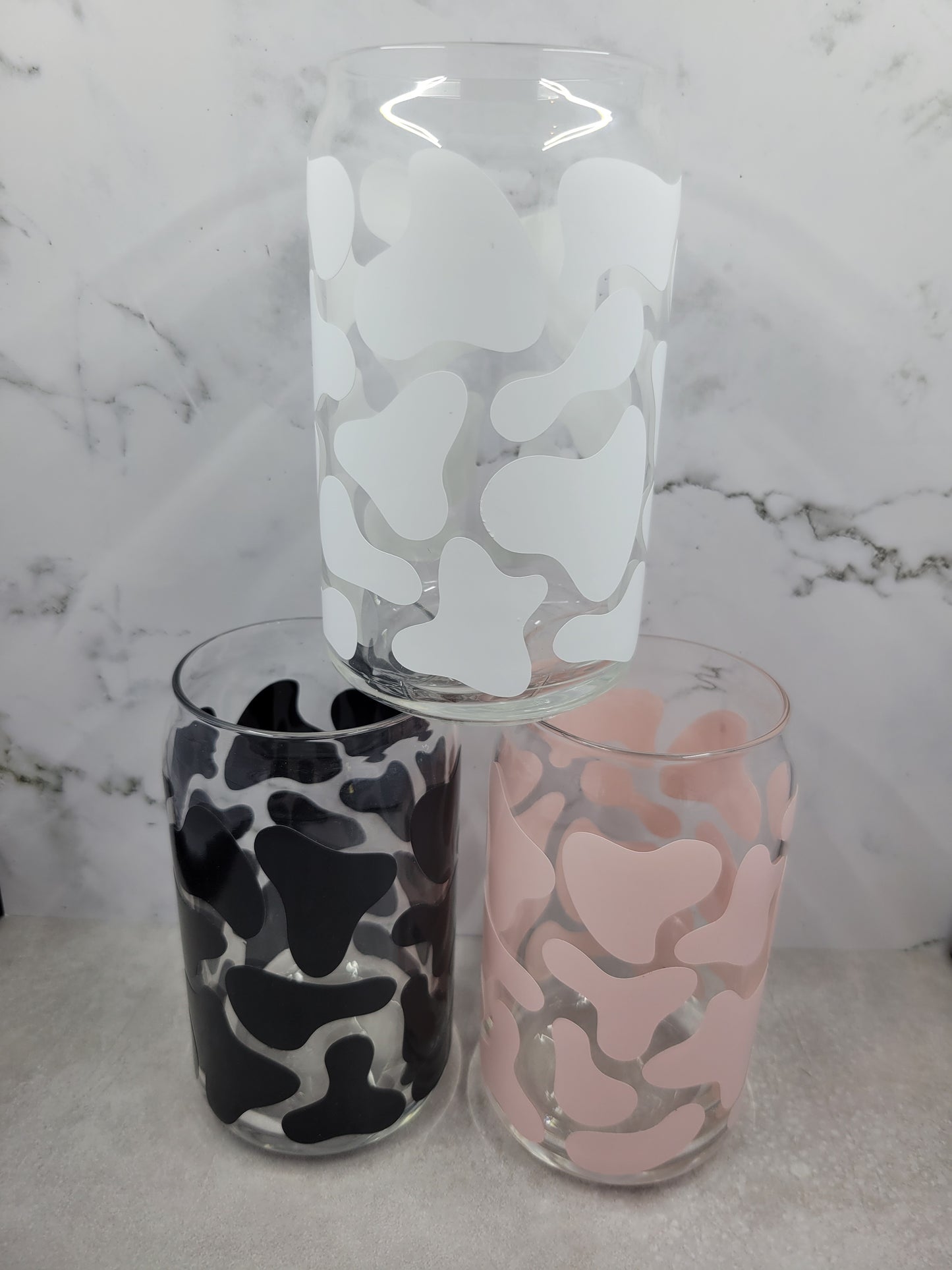 Cow Print Glass