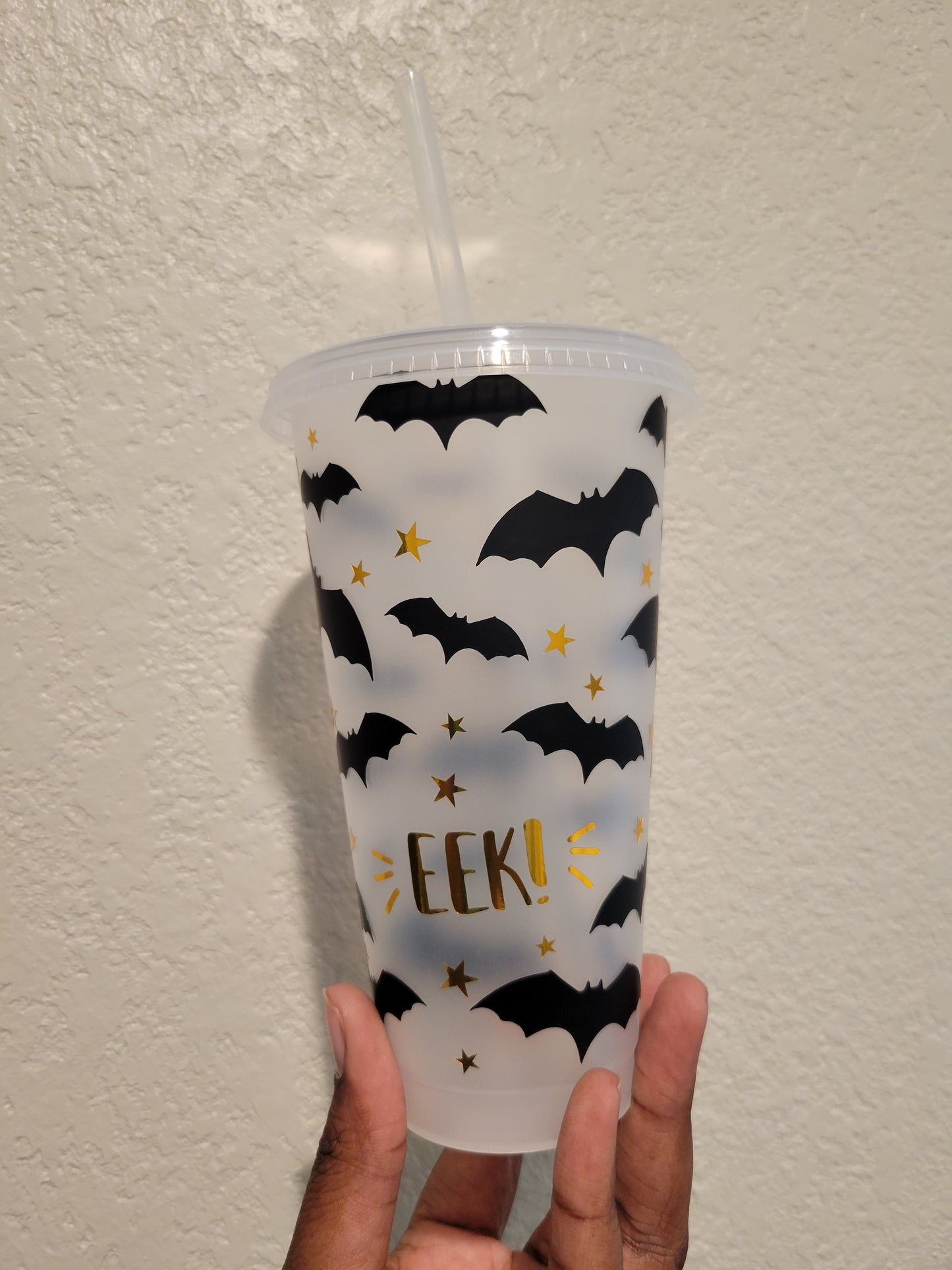 Halloween Bats Reusable Tumbler