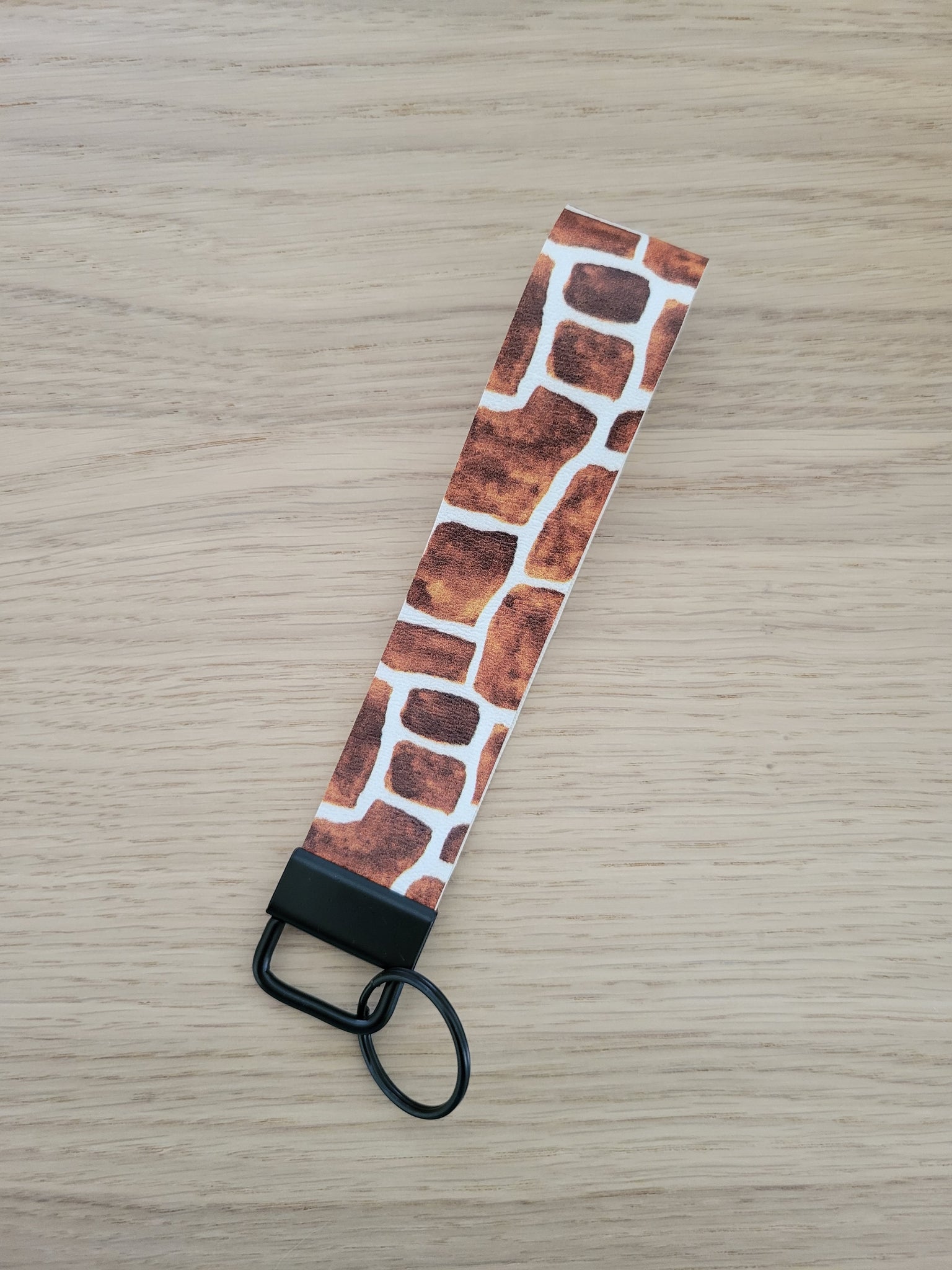 Giraffe Print Key Fob Wristlet