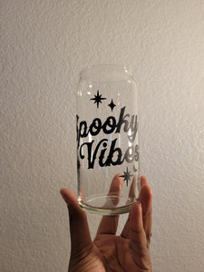 Spooky Vibes Can Glass