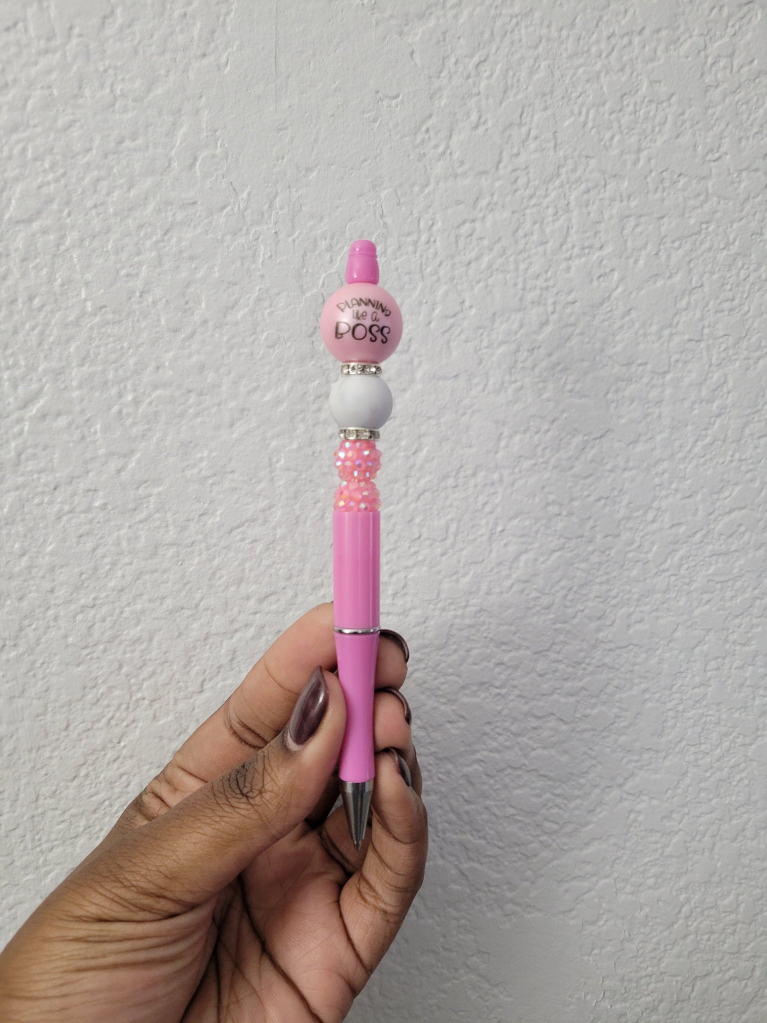 Planning Like a Boss Beaded Pen