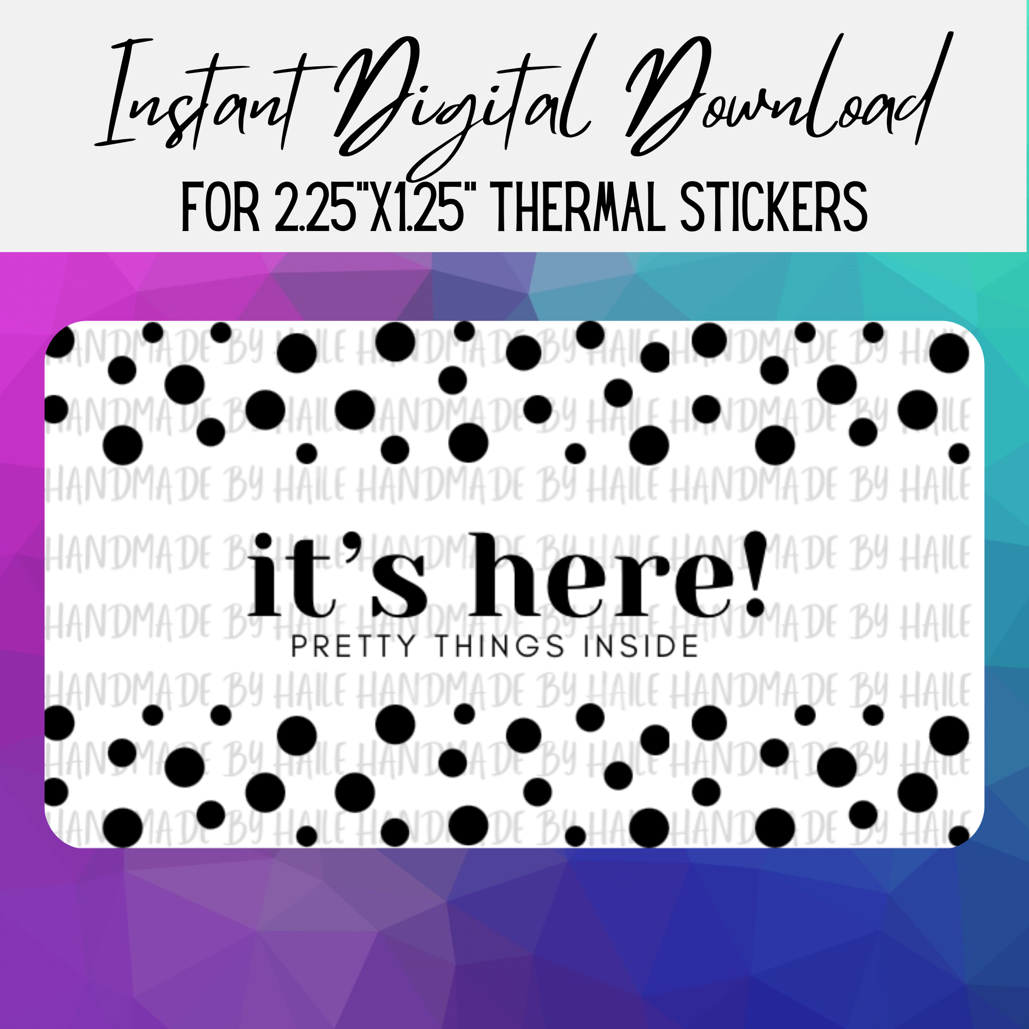 It’s Here Thermal Sticker PNG Download