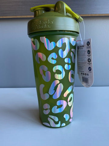 Holographic Leopard Print Shaker Bottle