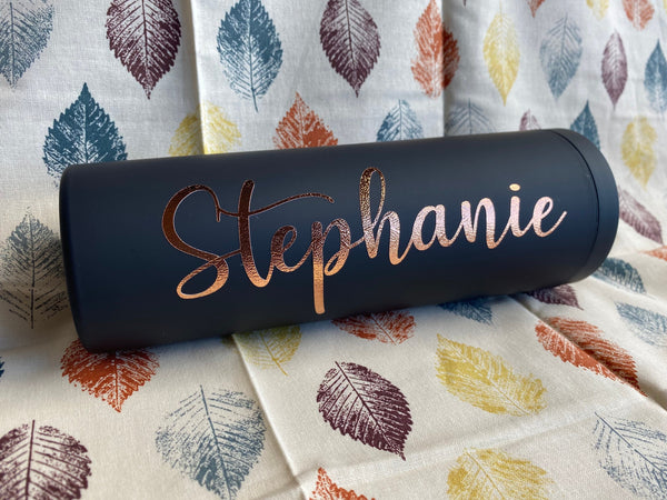 Personalized Black Matte Tumbler