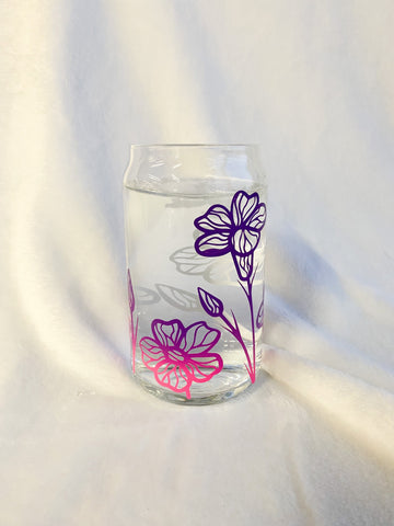 Wildflower Color Changing Can Glass