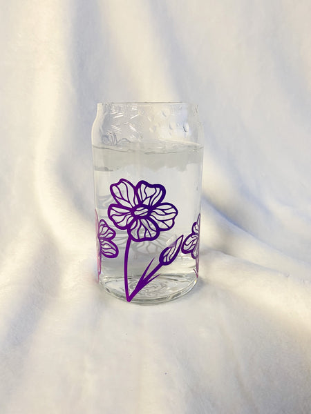 Wildflower Color Changing Can Glass
