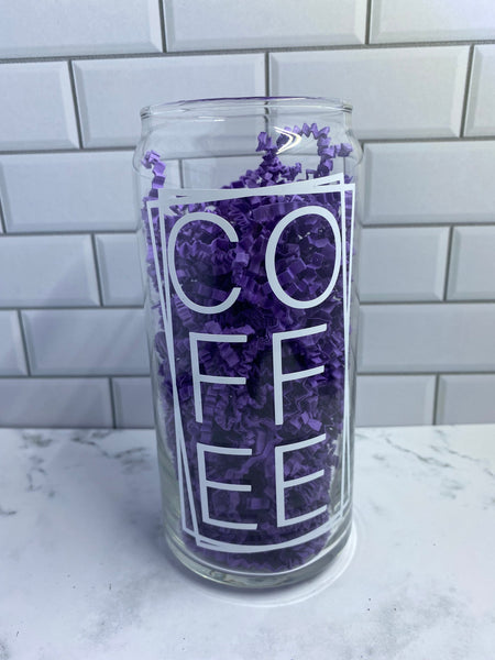 Coffee Lover Can Glass