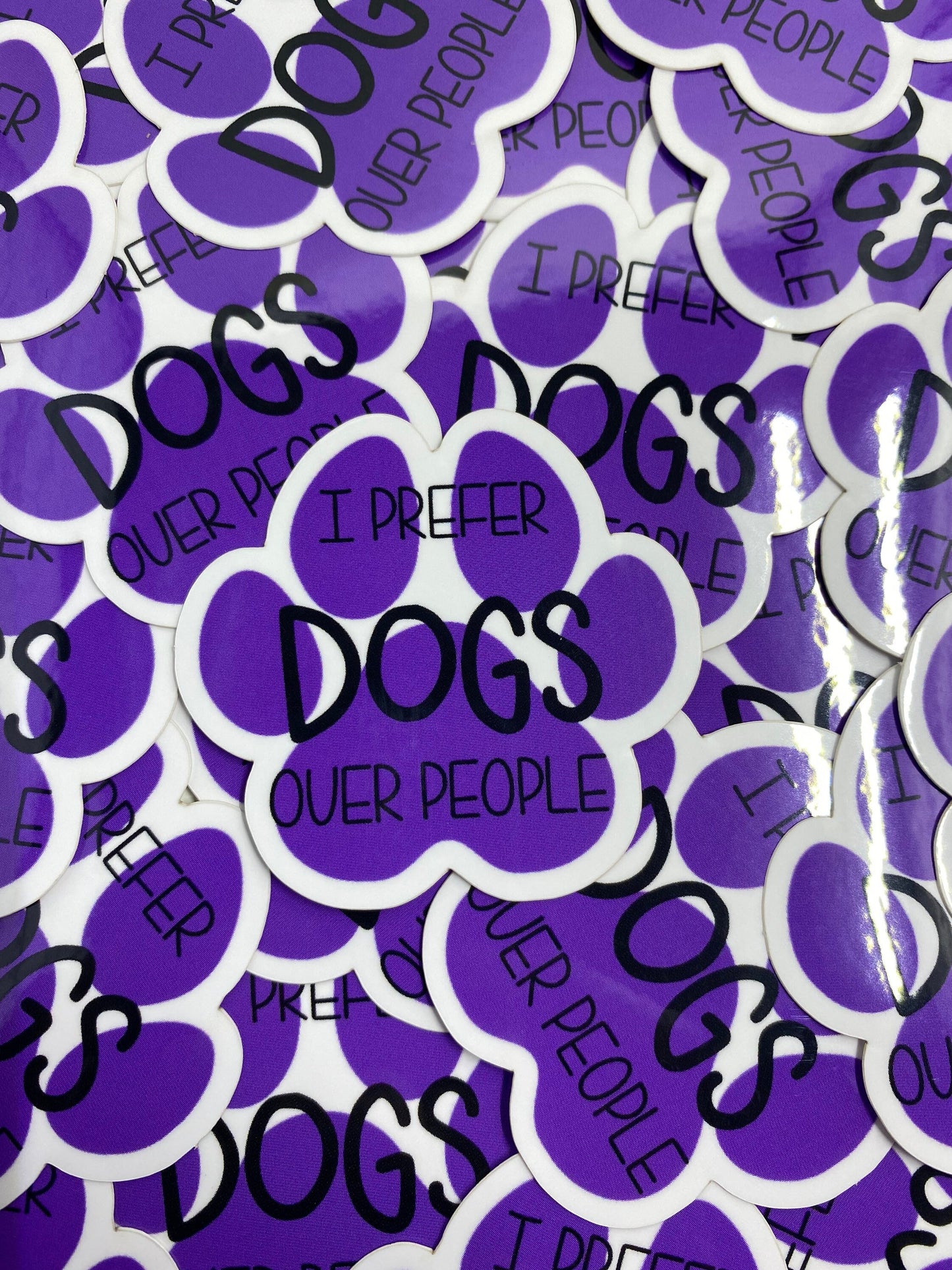 I Prefer Dogs Over People Vinyl Sticker