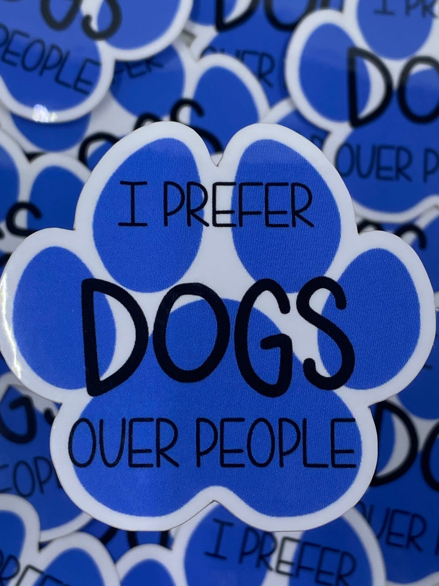 I Prefer Dogs Over People Vinyl Sticker