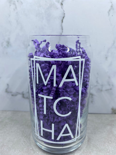 Matcha Lover Can Glass