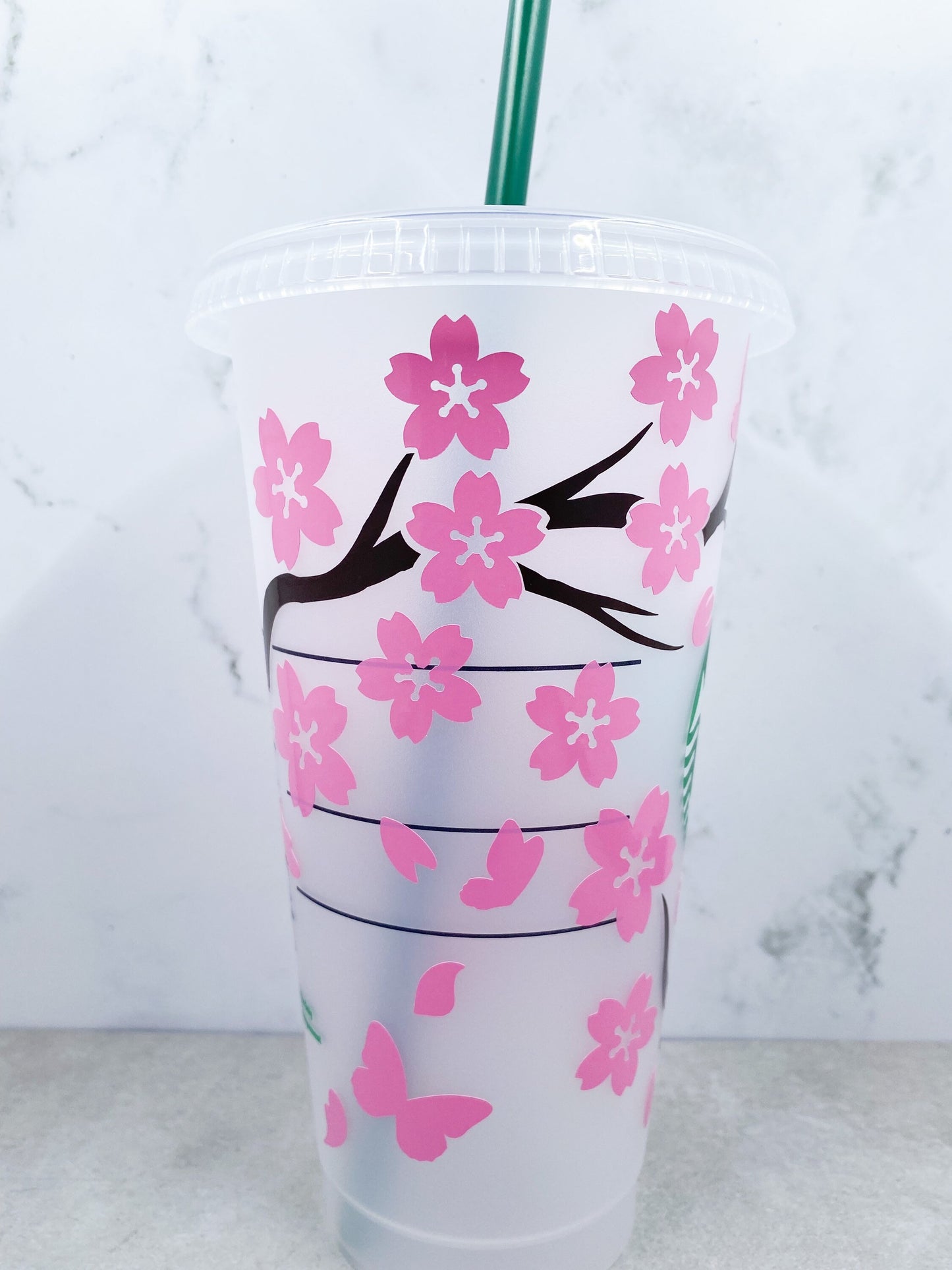 Cherry Blossom Reusable Tumbler